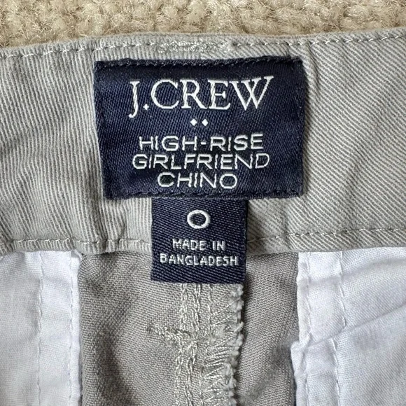 J. Crew Factory High Rise Girlfriend Chino Pants Bundle Straight Leg Size 0 - Picture 6 of 13